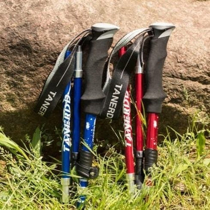Wandelstokken Verstelbaar Opvouwbaar 110-135cm Lichtgewicht Trekking