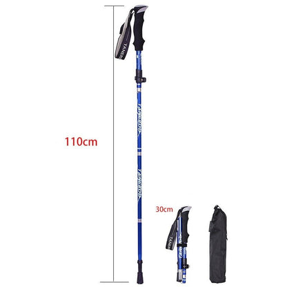 Wandelstokken Verstelbaar Opvouwbaar 110-135cm Lichtgewicht Trekking