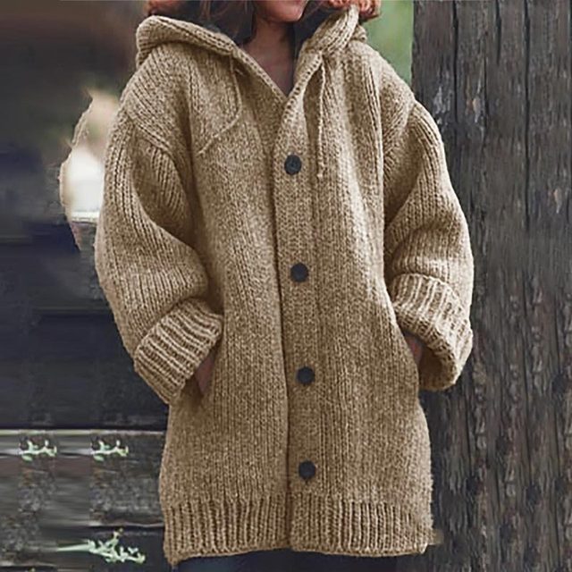 Waterdichte Parka Jas met Capuchon Lange Leren Look - StudioMarella
