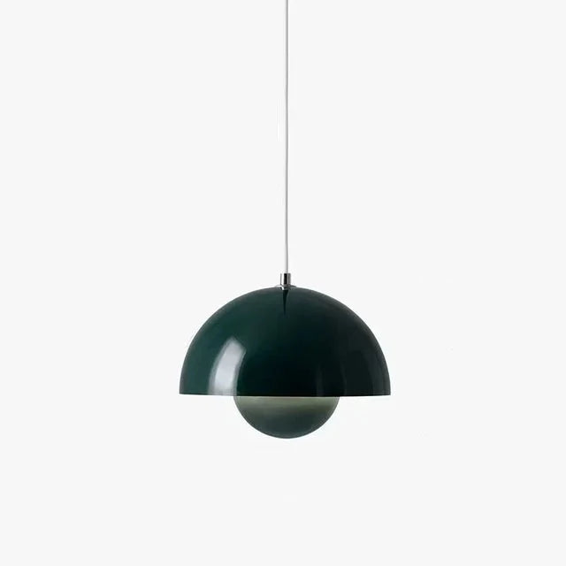 Moderne glazen hanglamp met zachte lichtval – minimalistisch design