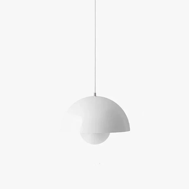 Moderne glazen hanglamp met zachte lichtval – minimalistisch design