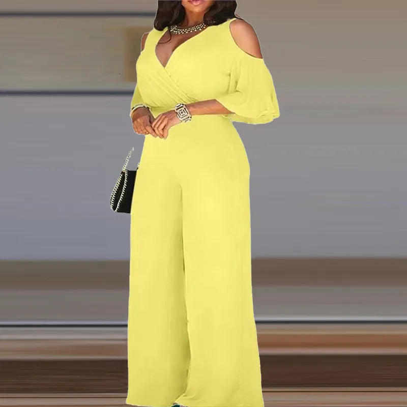 Vrouwelijke Off The Shoulder Zomer Jumpsuit