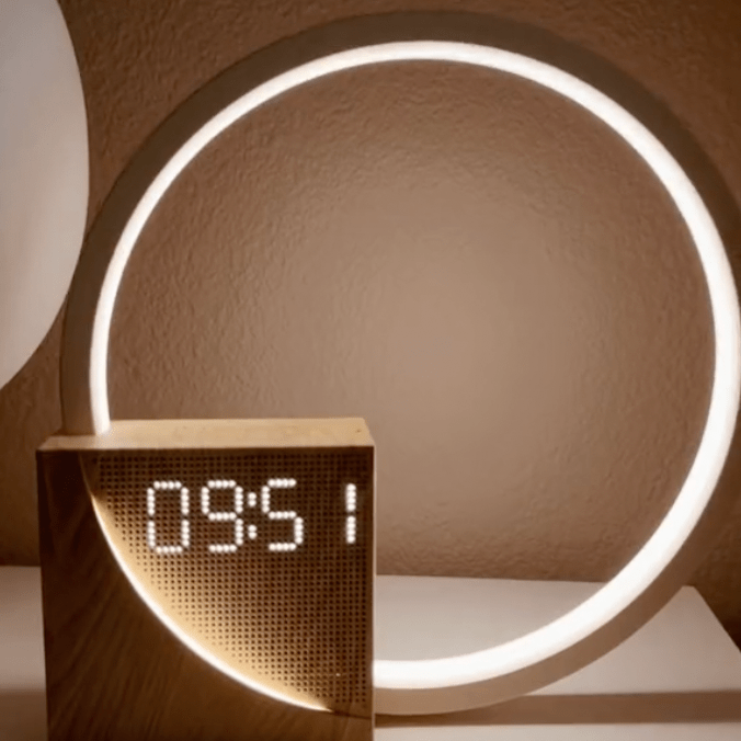 Digitale Lichtwekker met Zonsopgang Simulatie – Natuurlijk Wakker Worden – USB Oplaadpoort & FM Radio