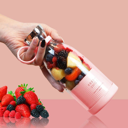 Draagbare Blender Fles PCTG BPA-vrij 420ml 23cm 20W Smoothie Mixer USB Oplaadbaar Edelstaal Messen Sportfles Gym Kantoor