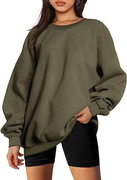 Dames Trui Oversized Ronde Hals Zacht en Comfortabel