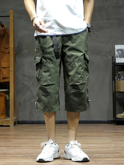 Heren Cargo Broek 3/4 Lengte Zomer Comfortabele Broek