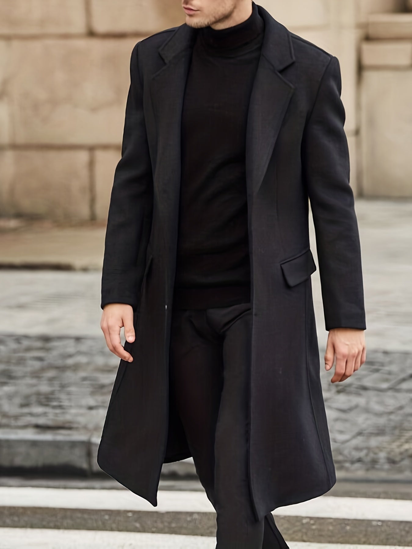 Heren Trenchcoat Waterdicht Zakelijk Elegant Winterjas