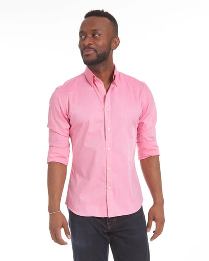 Heren Overhemd Slim Fit Stretch met Ritssluiting
