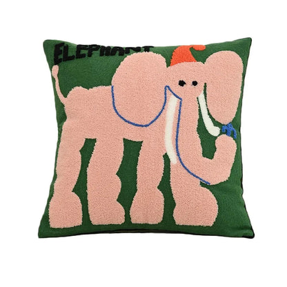 Kussenhoes Dieren Borduurwerk Scandinavisch 45x45 Polyester Katoen