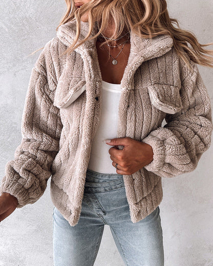 Dames Teddyjas Warm Zacht Bontlook