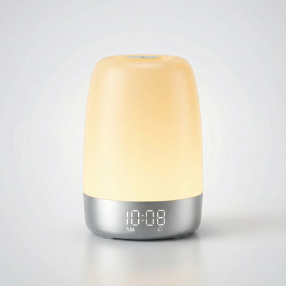 Wake-up Light met Natuurgeluiden en Zonsopgang-simulatie – Oplaadbaar USB-C Nachtlampje met Dimbaar Warm Licht