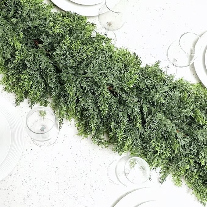 Luxe kunstmatige cypressen-slinger van 1,8 meter voor binnen en buiten decoratie