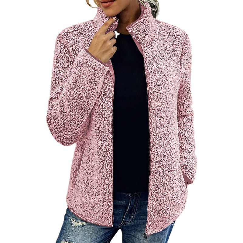 Dames Fleece Jas Warm en Waterdicht met Rits