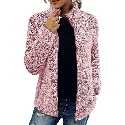 Dames Fleece Jas Warm en Waterdicht met Rits