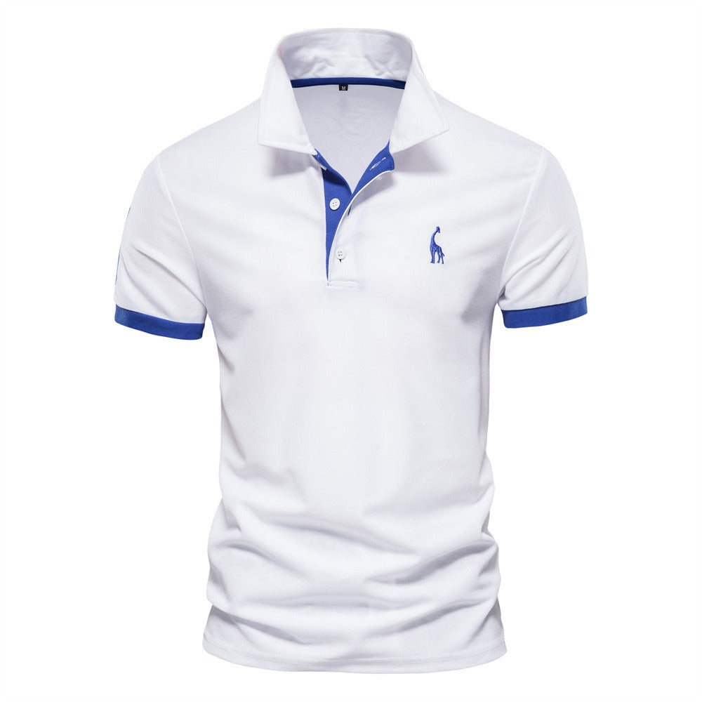 Polo Shirt Tweekleurig Sportief Heren