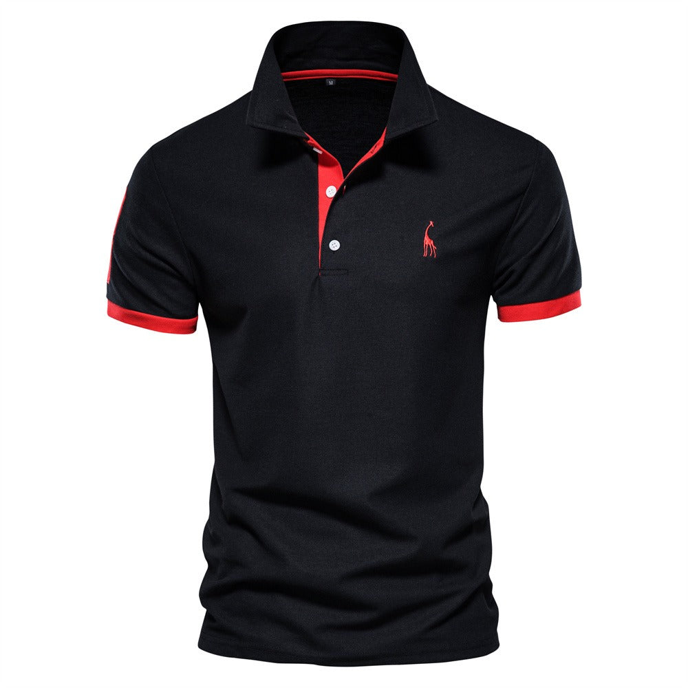 Polo Shirt Tweekleurig Sportief Heren