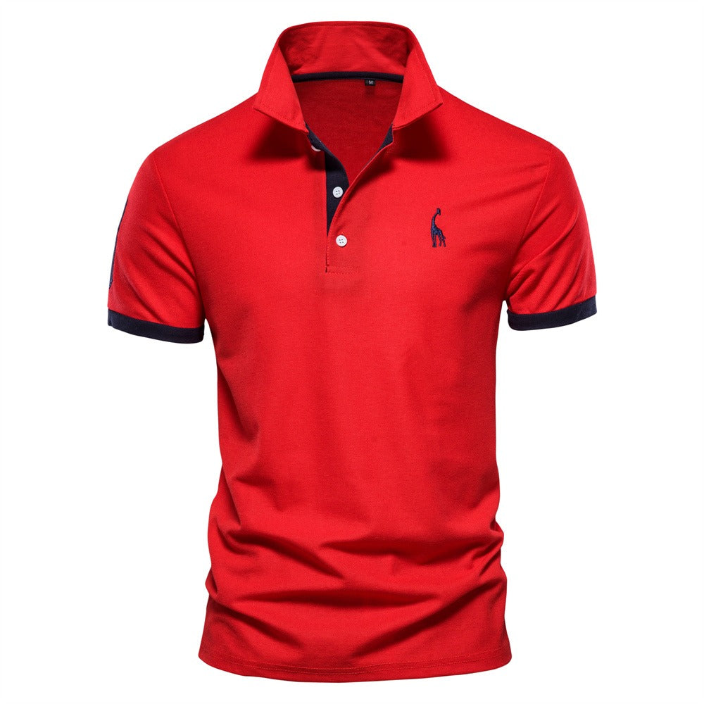 Polo Shirt Tweekleurig Sportief Heren