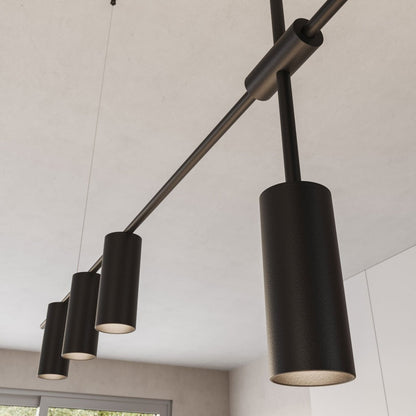 Hanglamp Aluminium Zwart 122cm Asymmetrisch Design Modern