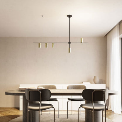 Hanglamp Aluminium Zwart 122cm Asymmetrisch Design Modern