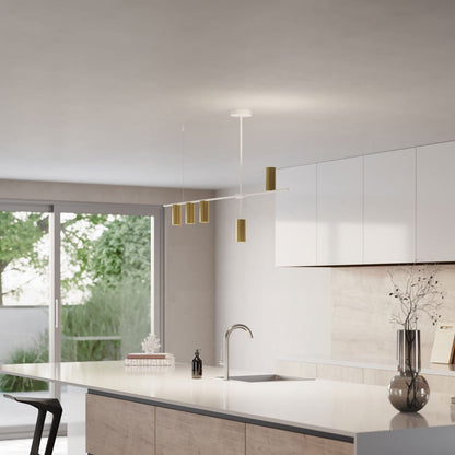 Hanglamp Aluminium Zwart 122cm Asymmetrisch Design Modern
