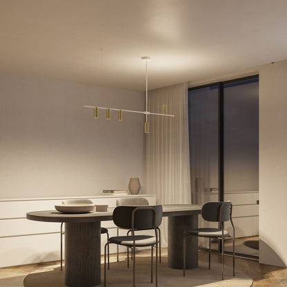 Hanglamp Aluminium Zwart 122cm Asymmetrisch Design Modern
