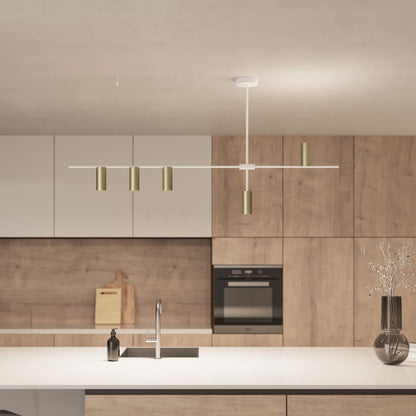 Hanglamp Aluminium Zwart 122cm Asymmetrisch Design Modern