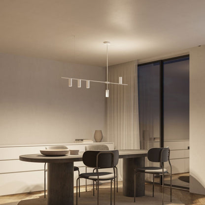 Hanglamp Aluminium Zwart 122cm Asymmetrisch Design Modern