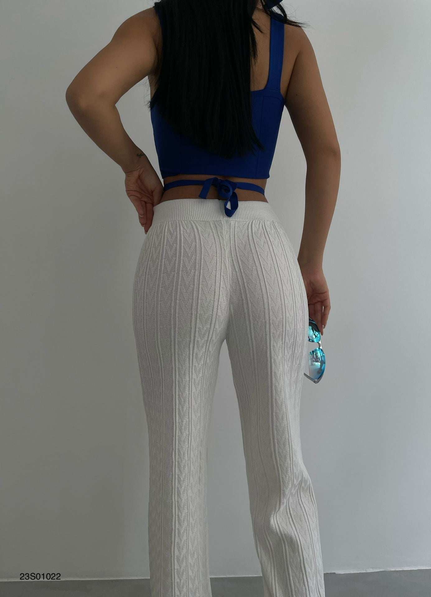 Witte Katoenen Broek Luchtige Zomerbroek voor Dames