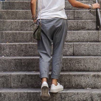 Dames Linnen Broek Zomerkleding Casual Stijl