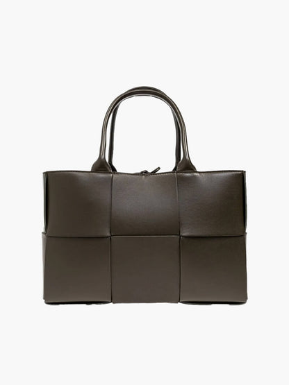 Leren Handtas Modern Geweven Design voor Dames