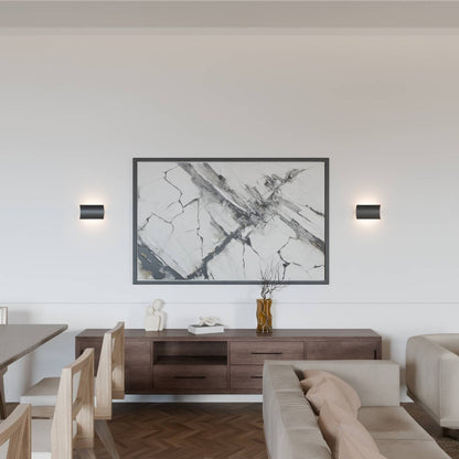 Elegante led wandlamp met warm indirect licht voor binnen en beschut buiten