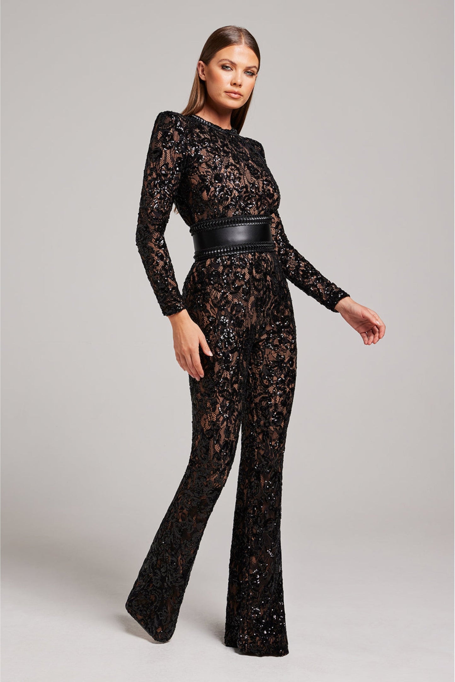Jumpsuit voor Vrouw Kant Details Verfijnd Design