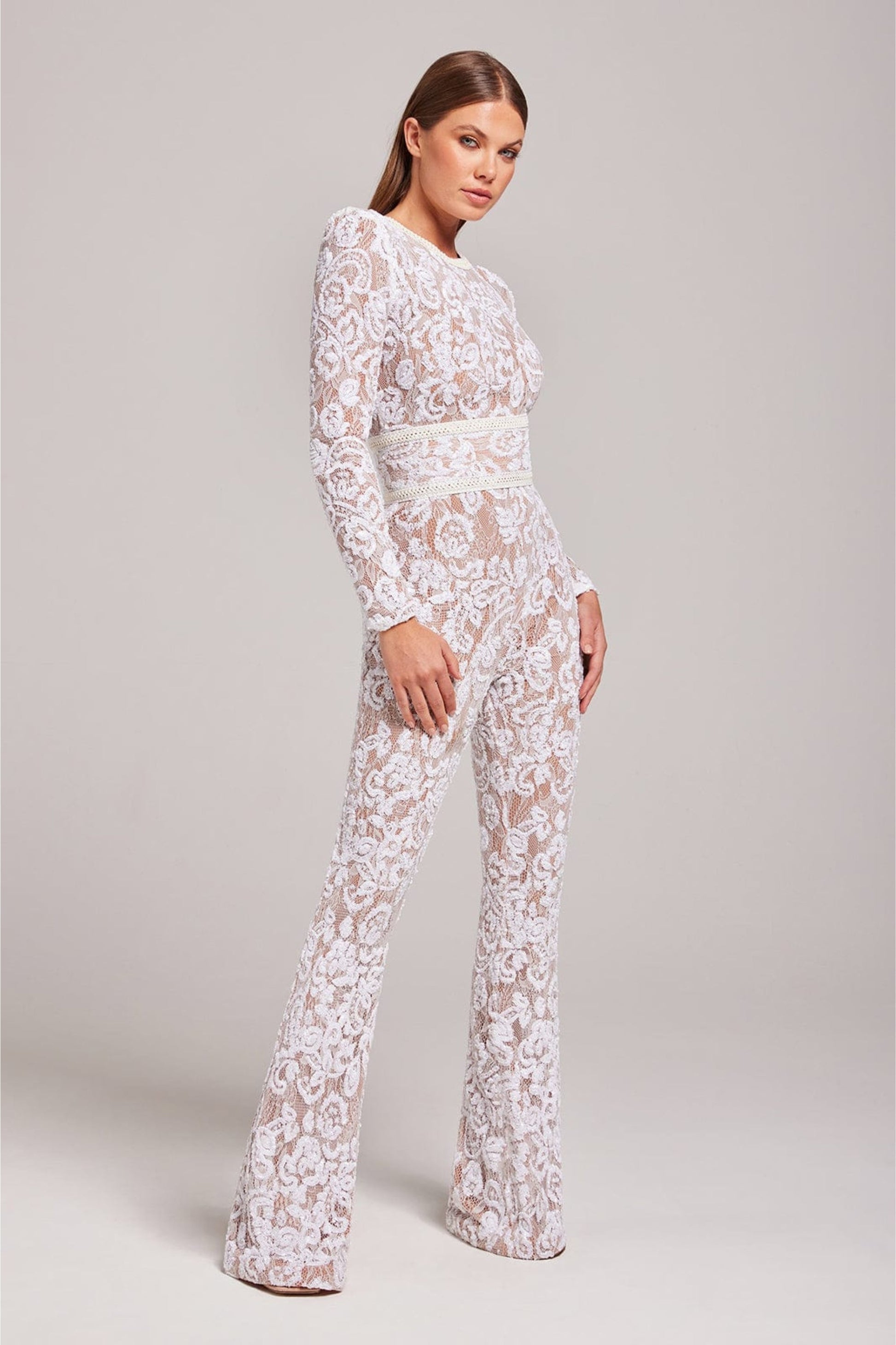 Jumpsuit voor Vrouw Kant Details Verfijnd Design - StudioMarella