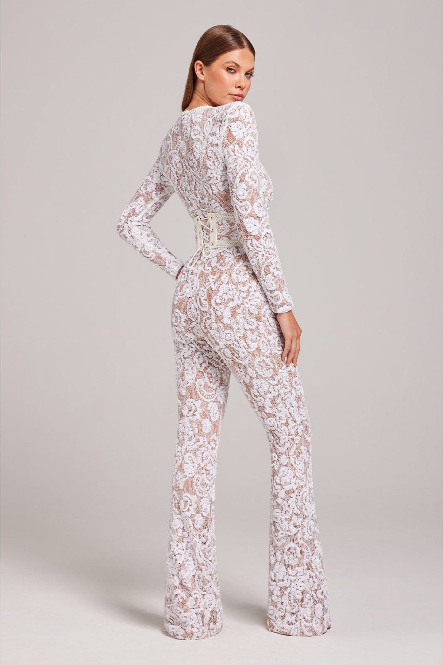 Jumpsuit voor Vrouw Kant Details Verfijnd Design