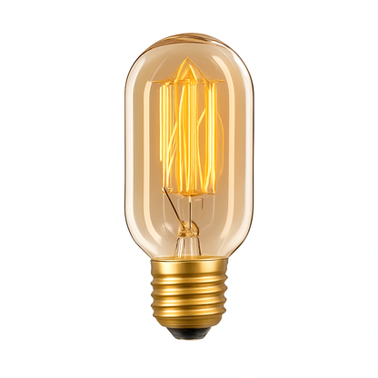 Edison Lamp E27 40W Glas Vintage Filamentlamp Retro Sfeerlamp Warm Wit Buislamp T45 Industrieel Loft Woonkamer Eetkamer Slaapkamer