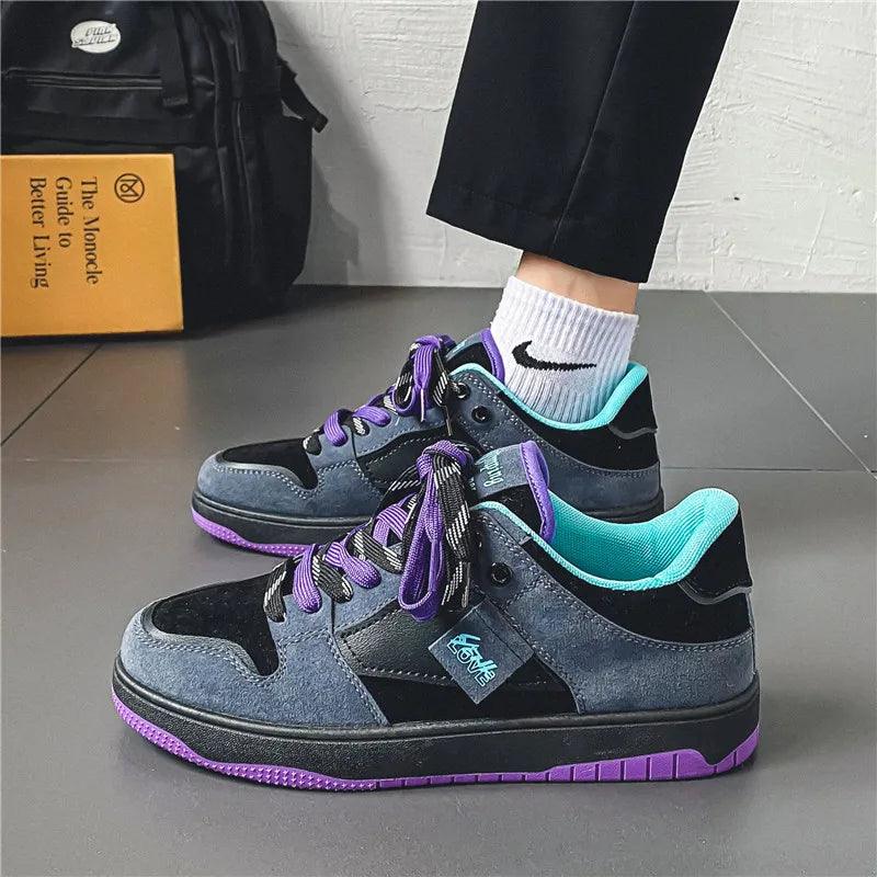 Skateschoenen Laag Met Contrasterende Veters voor Mannen - StudioMarella