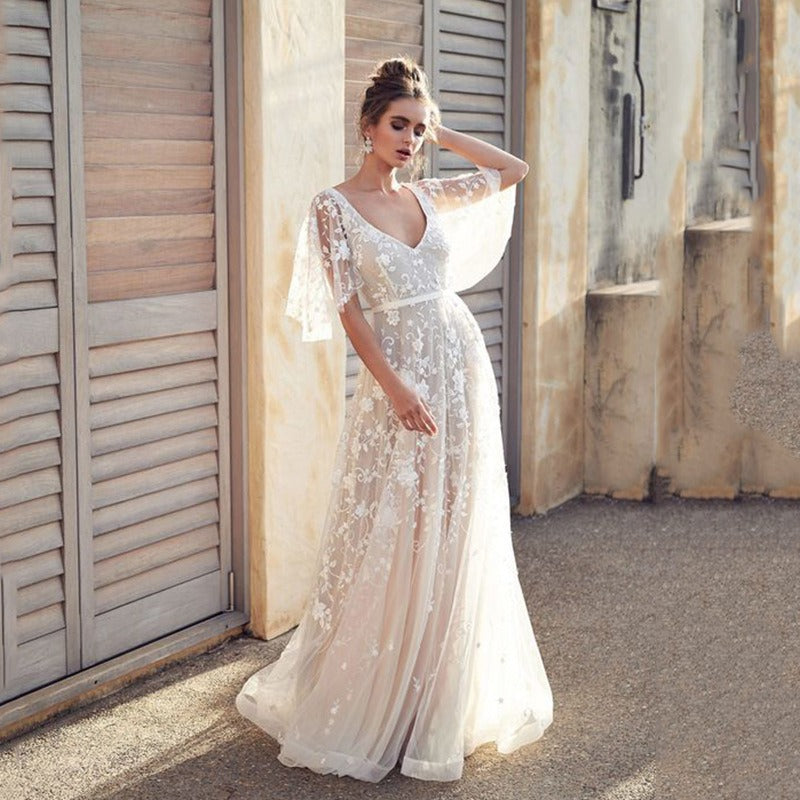 Elegante Bruidsjurk Romantisch en Chic - StudioMarella