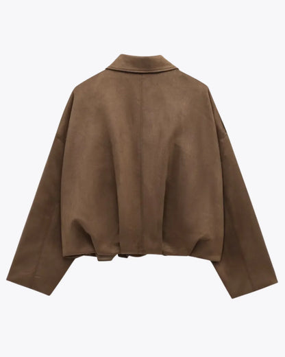 Leren Jas Dames Suède Elegant Trendy Design