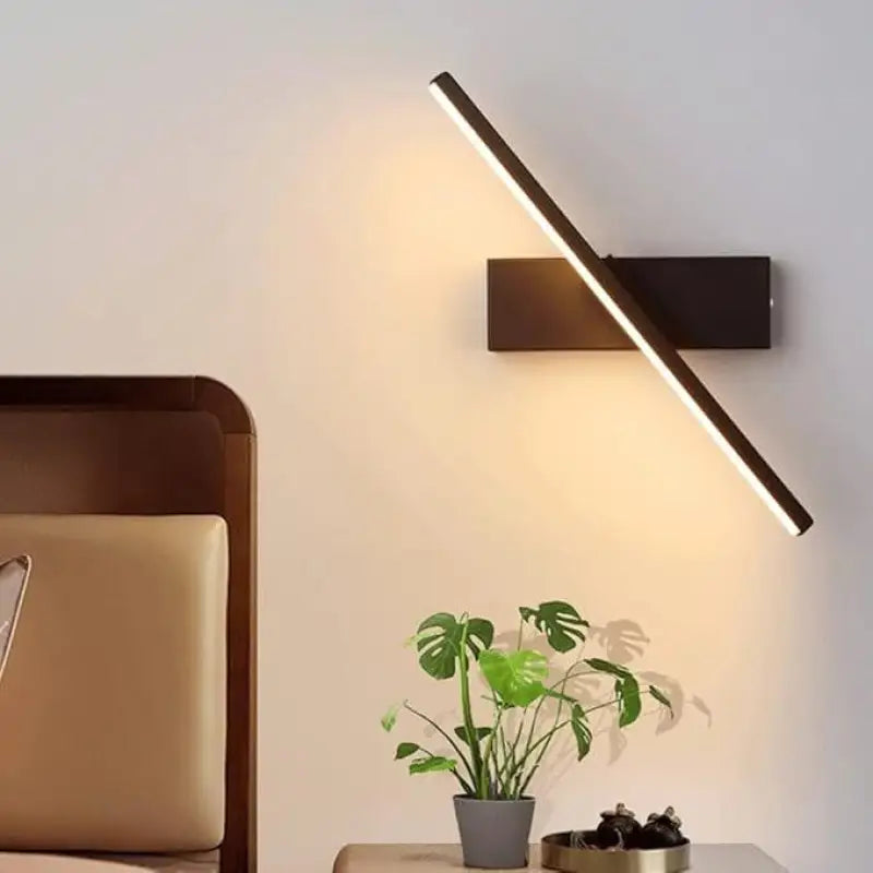 Wandlamp Plat Scandinavisch Acryl Zwart Wit 36cm LED Warm Wit Woonkamer Slaapkamer Modern
