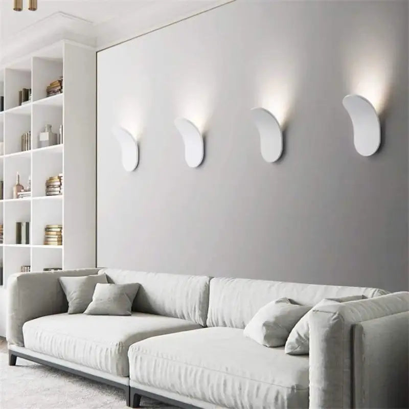 Wandlamp Gang Scandinavisch Aluminium Acryl Zwart Wit Goud 18cm LED Warm Wit Modern