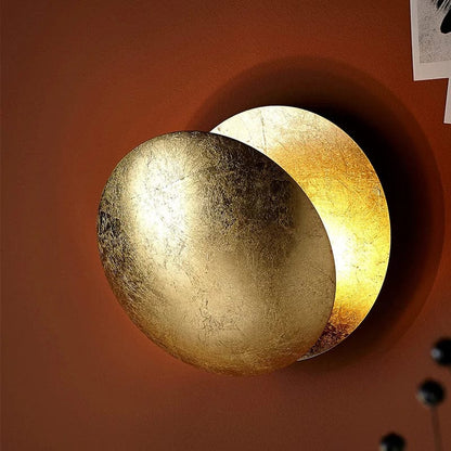Wandlamp Zonsverduistering Draaibaar Metaal Goud Art Deco LED