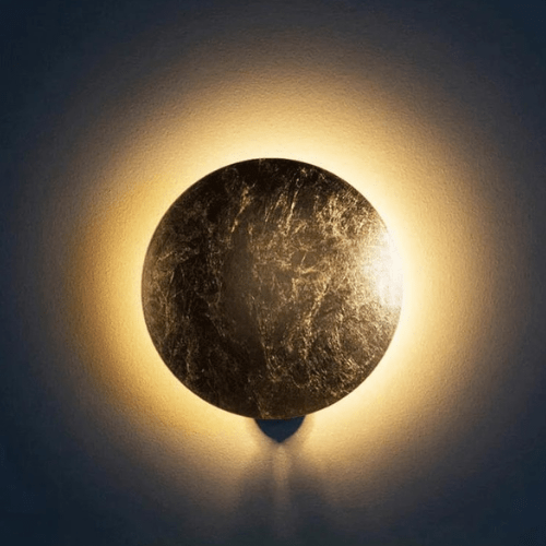 Wandlamp Zonsverduistering Draaibaar Metaal Goud Art Deco LED