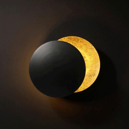 Wandlamp Zonsverduistering Draaibaar Metaal Goud Art Deco LED