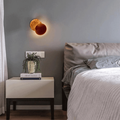 Wandlamp Zonsverduistering Draaibaar Metaal Goud Art Deco LED