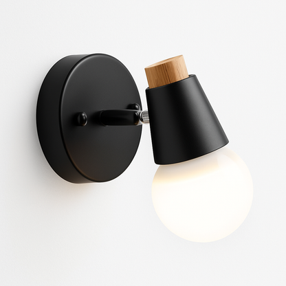 Wandlamp Hert Metaal Hout Zwart E27 Woonkamer Slaapkamer Hertenlamp Wandlicht Decoratief Rendier Keuken Kinderkamer