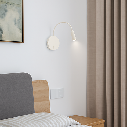 Leeslamp Wand LED Flexibel Zwart Slaapkamer Bedlamp Wandlamp Leeslicht Flexibele Arm Oplaadbaar Nachtkastje Hoofdbord Kantoor