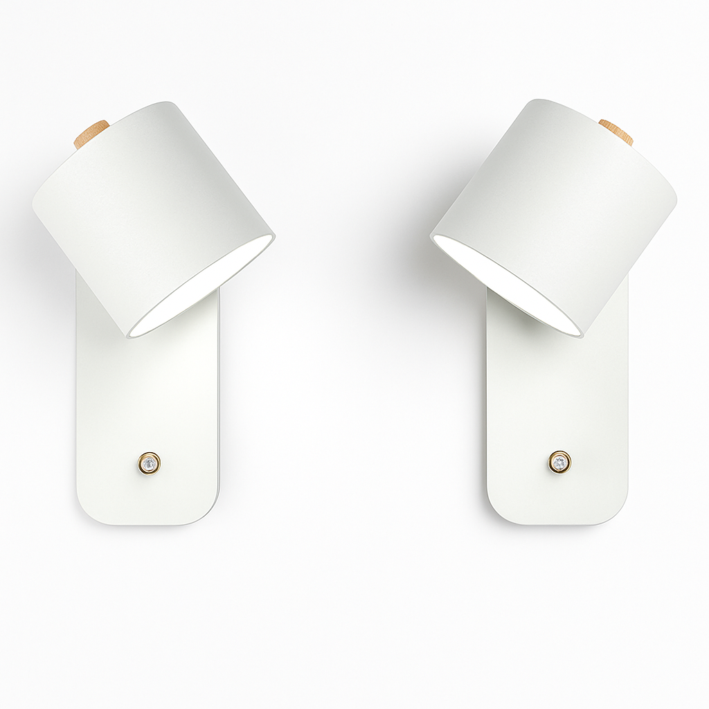 Wandlamp Metaal E27 Zwart Wit Slaapkamer Woonkamer Schakelaar Nordische Muurlamp Leeslamp Trap Hal Nachtkastlamp