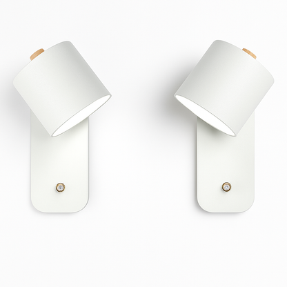 Wandlamp Metaal E27 Zwart Wit Slaapkamer Woonkamer Schakelaar Nordische Muurlamp Leeslamp Trap Hal Nachtkastlamp