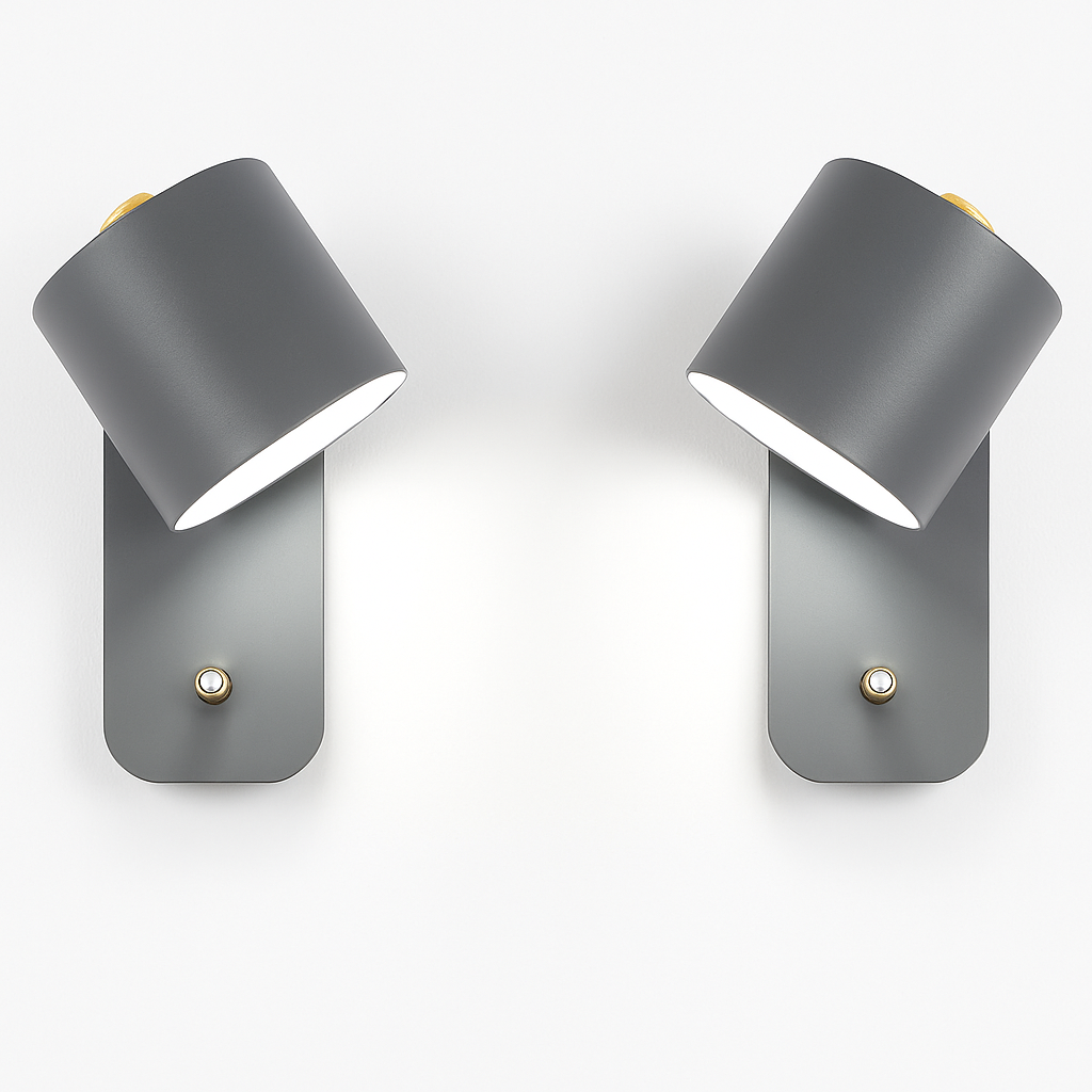 Wandlamp Metaal E27 Zwart Wit Slaapkamer Woonkamer Schakelaar Nordische Muurlamp Leeslamp Trap Hal Nachtkastlamp
