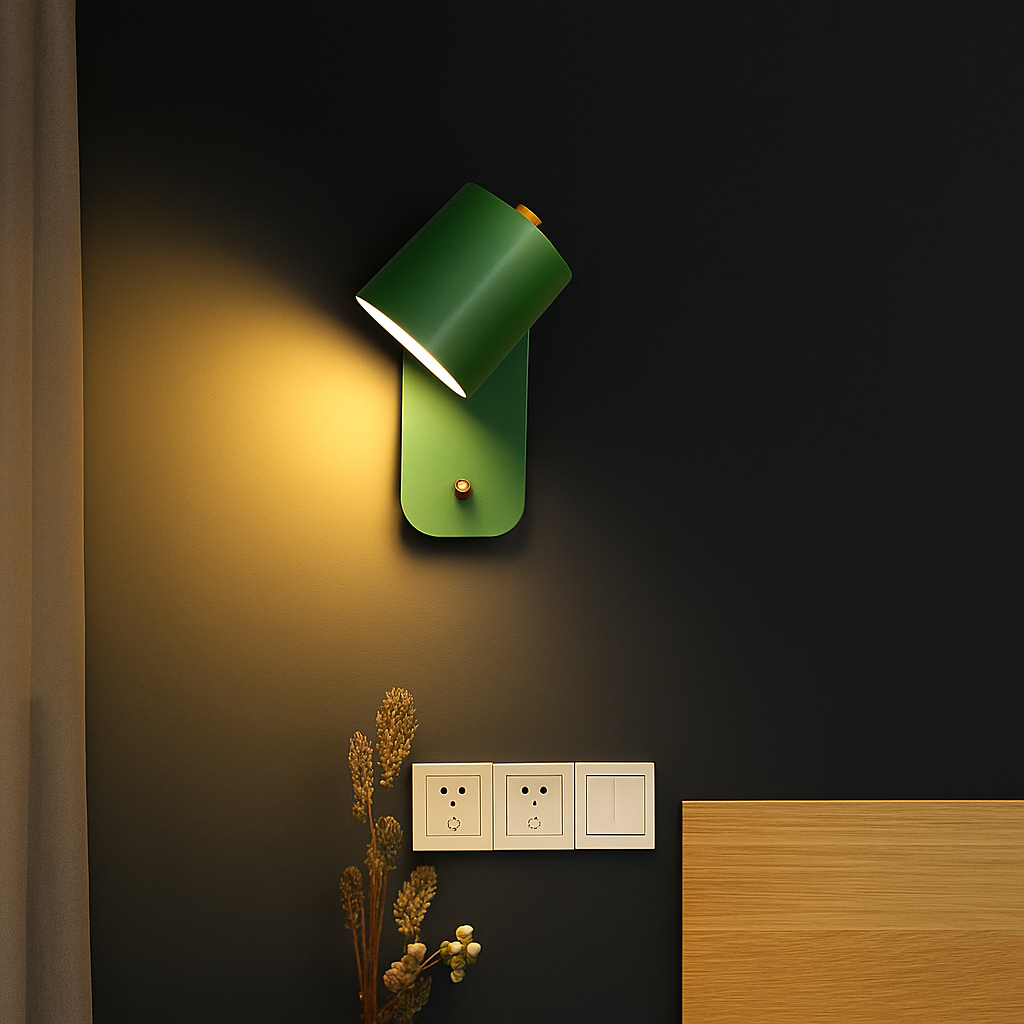 Wandlamp Metaal E27 Zwart Wit Slaapkamer Woonkamer Schakelaar Nordische Muurlamp Leeslamp Trap Hal Nachtkastlamp